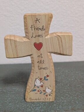 Heavenly Woods Resin Cross "Friend" Pavilion Gift Company 2014 Religious Christ